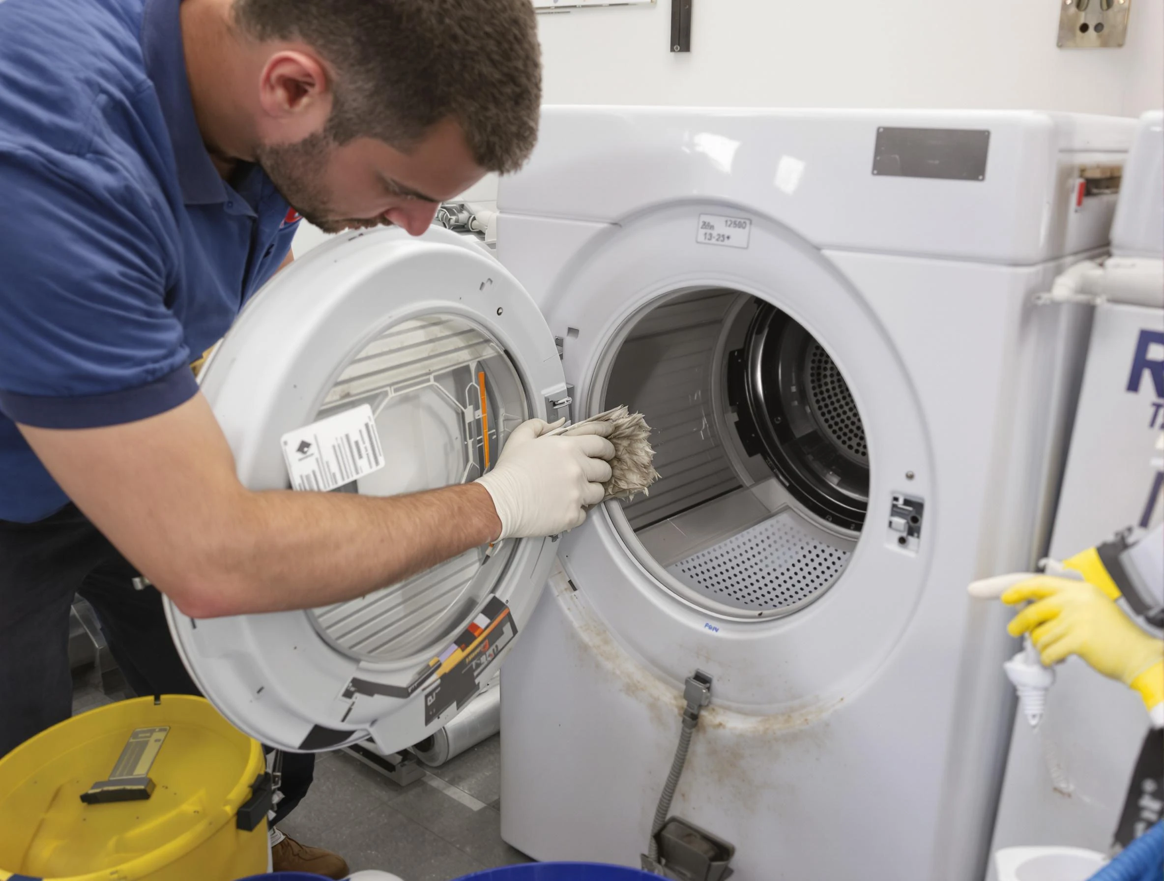 Springville Dryer Vent Cleaning specialist performing detailed lint trap cleaning service in Springville
