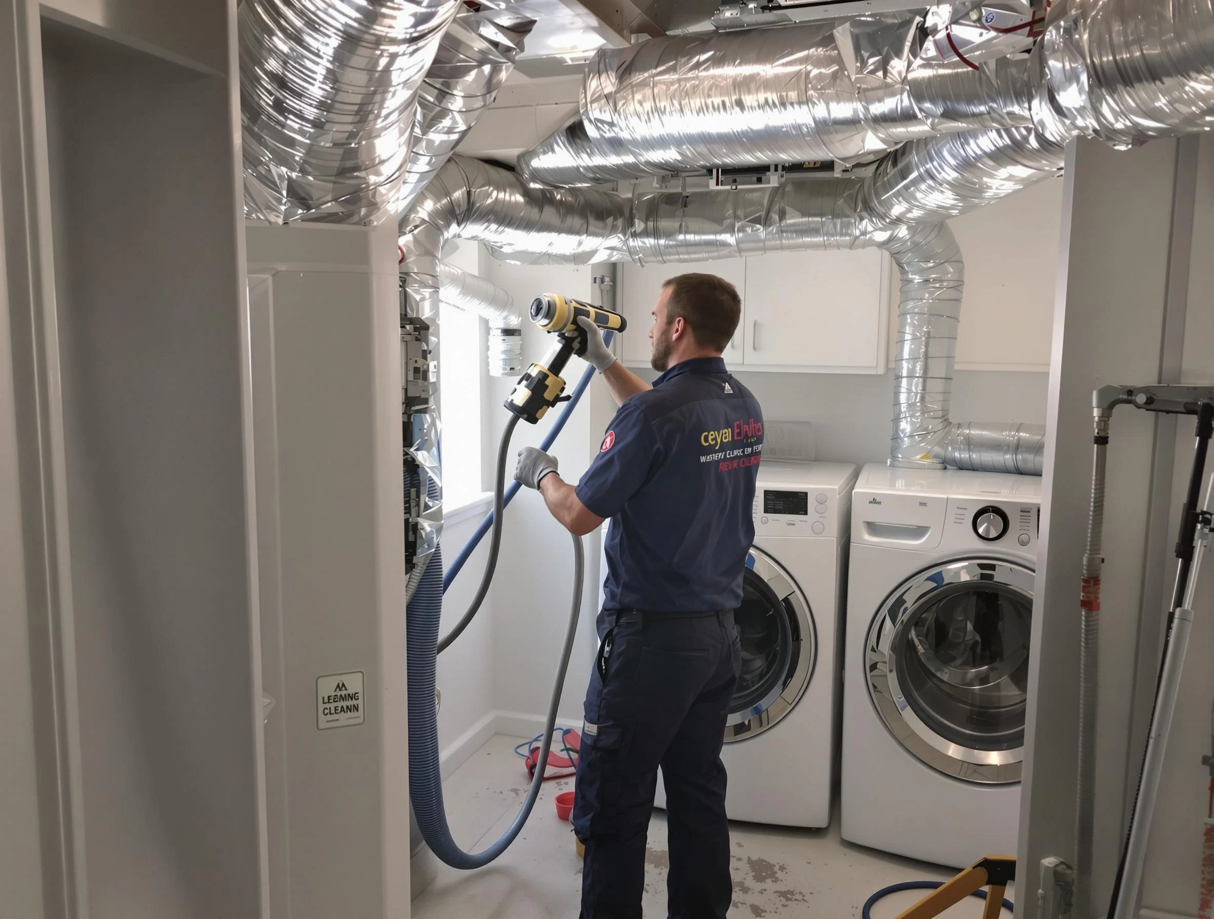 Springville Dryer Vent Cleaning specialist using advanced equipment for thorough duct cleaning in Springville
